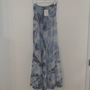 Tie Dye, Long, Strapless Swimsuit Coverup/ Dress NEW NWT